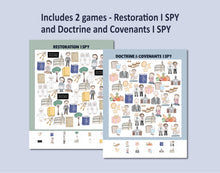 Load image into Gallery viewer, Doctrine and Covenants I Spy Games - The Restoration and D&C