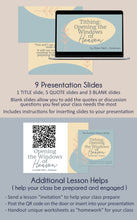 Load image into Gallery viewer, RS lesson slides for Tithing: Opening the Windows of Heaven - Elder Neil L. Andersen - October 2023