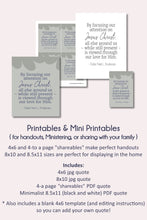 Load image into Gallery viewer, Relief Society lesson plan, RS handouts, General conference quotes April 2023 My Mind Caught Hold Upon this Thought of Jeuss Christ - Elder Neil L. Andersen