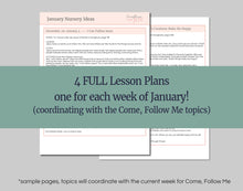 Load image into Gallery viewer, April Full MONTH NURSERY Lesson Helps (4 Lessons) Come Follow Me for Toddlers