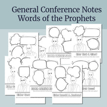 Load image into Gallery viewer, General Conference activities, conference journal, Conference fun for primary kids, General Conference for families, printable games and activities, LDS, Word search, Crossword puzzle, coloring page, president oaks, adult coloring pages, activities for youth, Young Women, Games, printables, April 2026 LDS General Conference Fun Kit | Coloring and Activity Pages for LDS Families, LDS Conference Games, Conference Book Kids, Youth, General Conference Fun Pages