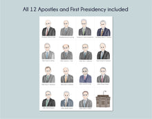 Load image into Gallery viewer, Apostle Scripture Pal Cut Outs for General Conference (Digital Download)