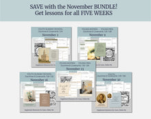 Load image into Gallery viewer, November BuNDLE Lesson Plans for Home and Church | Youth Come, Follow Me 2025 | 5 Weeks Lesson Helps for LDS Youth- YW YM - Bundle Savings!