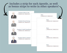 Load image into Gallery viewer, General Conference Strips | Conference Notes Activity (Digital Download)