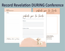 Load image into Gallery viewer, diario de conferencia general abril 2026 | Little Lamb *SPANISH* General Conference Journal April 2026 | Printable Notebook *DIGITAL*