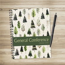 Load image into Gallery viewer, october 2025 general conference journal for taking notes, writing thoughts, LDS general conference notebook for LDS men, LDS youth, LDS children and kids