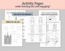 Load image into Gallery viewer, July 28-August 3, Lesson Helps for Home, Church | Primary Come Follow Me 2025 | D&C 84 "The Power of Godliness" | Games, Coloring Activities