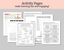 Load image into Gallery viewer, August 18-24, Lesson Helps for Home, Church | Primary Come Follow Me 2025 | D&C 89-92 A Principle with Promise" | Games, Coloring Activities