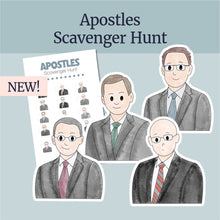 Load image into Gallery viewer, General Conference activities, conference journal, Conference fun for primary kids, General Conference for families, printable games and activities, LDS, Scavenger Hunt coloring page, president oaks, adult coloring pages, activities for youth, Young Women, Games, printables, April 2026 LDS General Conference Fun Kit | Coloring and Activity Pages for LDS Families, LDS Conference Games, Conference Book Kids, Youth, General Conference Fun Pages