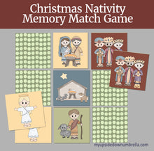 Load image into Gallery viewer, Christ-centered Christmas activity, Christmas games for Christian families, Nativity games, Baby Jesus Games, Memory match, go fish LDS games