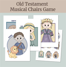 Load image into Gallery viewer, Old Testament musical chairs game for vacation bible school,
Games for LDS Primary children, Valiant Activities, Activity Days, LDS families, LDS games, Christian games, bible games for families, bible games for kids. Printable bible games, printable old testament games, Sunday School, Bible learning games, Come Follow Me, LDS Scripture Games Family Home Evening, FHE, simple lds activities for families, Latter-day Saint Families, fun lds games for family night, interactive bible lessons for families, bibl