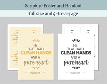 Load image into Gallery viewer, August 17-23 | LDS Youth Young Women Lesson Helps | “The Lord Is My Shepherd” | Clean Hands and a Pure Heart, the Promised Messiah