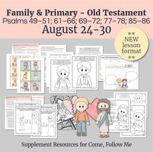 Load image into Gallery viewer, August BUNDLE | Primary Come, Follow Me Lesson Helps for Home & Church