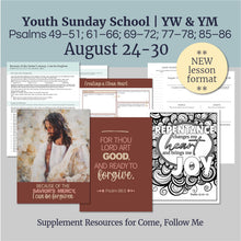 Load image into Gallery viewer, August BUNDLE | LDS Come, Follow Me Youth Lesson Outlines for Home and Church | 5 Lesson Plans