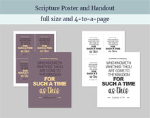 Load image into Gallery viewer, August 3-9 | LDS Youth Sunday School Lesson Helps | “Thou Art Come… for Such a Time as This” | Esther, Helping Others, Fasting, Courage