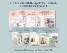 Load image into Gallery viewer, April Family BUNDLE | Primary AND Youth Come, Follow Me Helps for Home and Church
