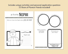 Load image into Gallery viewer, book of mormon study guide for kids, primary children, activity days ideas, come follow me 2024 resources for families,