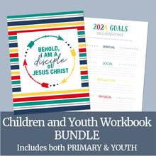 Load image into Gallery viewer, 2024 Children and Youth workbook for young women, young men LDS youth