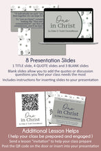 Load image into Gallery viewer, RS lesson handouts for "One in Christ" by Elder D. Todd Christofferson April 2023 General Conference