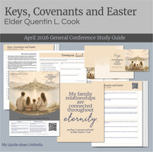 Load image into Gallery viewer, RS General Conference Lesson plan fo
Elder Quentin L. Cook - Keys, Covenants and Easter
April 2026 General Conference lesson outline for Relief Society
These Relief Society lesson helps include a lesson outline, Powerpoint slides, a study guide, image handouts, printables, discussion questions and suggestions for personal application to help you present a memorable RS lesson.