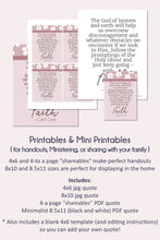 Load image into Gallery viewer, April 2023 Printable Relief Society handouts - "Just Keep Going - with Faith" by Elder Carl B. Cook