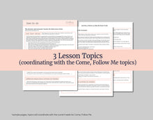 Load image into Gallery viewer, December 15-21 Come, Follow Me Primary Lesson Outline for Home and Church | The Family: A Proclamation to the World