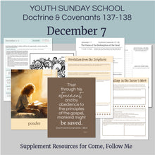 Load image into Gallery viewer, December BUNDLE | LDS Come, Follow Me Youth Lesson Outlines for Home and Church | 4 Lesson Plans