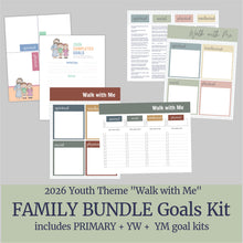 Load image into Gallery viewer, Walk with Me LDS Youth Theme 2026 | Goal Setting Kit for Young Women | Children and Youth Program