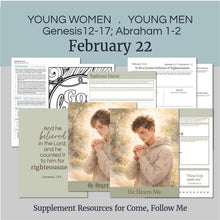 Load image into Gallery viewer, youth lesson plan for young women, young men, aaronic priesthood lesson outline, YW lesson, YM lesson, Young Women Lesson outline, young women lesson plan, lesson helps for young women leaders, teaching young women lesson, lesson helps for LDS youth, Lesson handout, coloring page, scriptures, family home evening for teens,
February 16-22 | LDS Youth Lesson Plan | Young Women, Young Men | "Greater Follower of Righteousness"