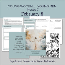 Load image into Gallery viewer, youth lesson plan for young women, young men, aaronic priesthood lesson outline, YW lesson, YM lesson, Young Women Lesson outline, young women lesson plan, lesson helps for young women leaders, teaching young women lesson, lesson helps for LDS youth, Lesson handout, coloring page, scriptures, family home evening for teens,
February 2-8 | LDS Youth Lesson Plan | Young Women, Young Men | "The Lord Called His People Zion"