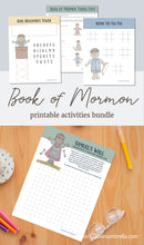 Load image into Gallery viewer, Book of Mormon Printable Activities Pack