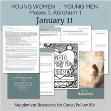 Load image into Gallery viewer, youth lesson plan for young women, young men, aaronic priesthood lesson outline, YW lesson, YM lesson, Young Women Lesson outline, young women lesson plan, lesson helps for young women leaders, teaching young women lesson, lesson helps for LDS youth, Lesson handout, coloring page, scriptures, family home evening for teens,
January 5-11 | LDS Youth Lesson Plan | Young Women, Young Men | "This Is My Work and My Glory"
