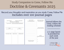 Load image into Gallery viewer, Doctrine and Covenants Scripture Journal for Come, Follow Me 2025 - Sacred Grove Girl Boy
