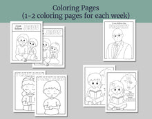 Load image into Gallery viewer, July Full MONTH NURSERY Lesson Helps (4 Lessons) Come Follow Me for Toddlers