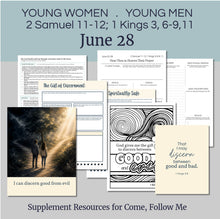 Load image into Gallery viewer, June BUNDLE | LDS Come, Follow Me Youth Lesson Outlines for Home and Church | 4 Lesson Plans