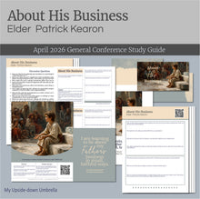 Load image into Gallery viewer, RS General Conference Lesson plan for for Elder Patrick Kearon
About His Business
April 2026 General Conference lesson outline for Relief Society
These Relief Society lesson helps include a lesson outline, Powerpoint slides, a study guide, image handouts, printables, discussion questions and suggestions for personal application to help you present a memorable RS lesson.