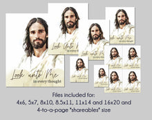 Load image into Gallery viewer, Look unto Me in Every Thought | LDS Young Women and Young Men Printable Posters, Handouts | 2025 Youth Theme D&C 6:36 (Copy)