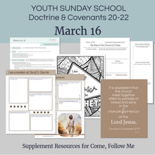 Load image into Gallery viewer, Ready to move past the blank stares? Get youth excited about the Doctrine and Covenants with engaging, relatable lessons.
March 10-16
D&C 20-22
The Rise of the Church of Christ
Lesson helps, ideas and handouts for LDS youth sunday school teachers