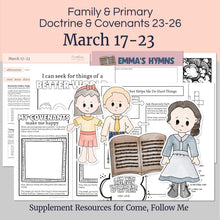 Load image into Gallery viewer, Short on prep time? Scripture Joy has everything you need to teach Primary with confidence!
March 17-23
"Seek for Things of a Better World"
Doctrine and Covenants 23-26,
Lesson helps and lesson ideas for primary, LDS home and family, home centered church supported resources