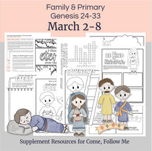 Load image into Gallery viewer, Lesson helps for LDS primary teachers for Come Follow Me 2025 Family scripture study, come follow me for families, FHE lesson outline, primary lesson outline, primary coloring pages, nursery coloring pages, primary activities, activity pages, scripture games, lesson ideas for come follow me, primary children lesson plan, family home evening
March 2-8 | Come, Follow Me Primary Lesson Outline, "Let God Prevail", Genesis
24-33, Jacob and Esau, Jacob’s dream, Rebekah