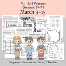 Load image into Gallery viewer, Lesson helps for LDS primary teachers for Come Follow Me 2025 Family scripture study, come follow me for families, FHE lesson outline, primary lesson outline, primary coloring pages, nursery coloring pages, primary activities, activity pages, scripture games, lesson ideas for come follow me, primary children lesson plan, family home evening
March 9-15 | Come, Follow Me Primary Lesson Outline, "The Lord Was with Joseph" Genesis 37-41