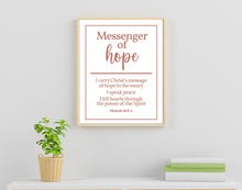 Load image into Gallery viewer, NEW YW Class Names Posters | Handouts with Affirmations for Young Women | Builders of Faith, Messengers of Hope, Gatherers of Light