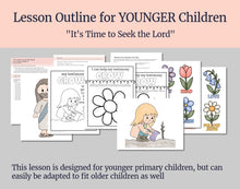 Load image into Gallery viewer, November 16-22 | Come Follow Me Primary Lesson Outline | “I Will Love Them Freely” | Seek the Lord, the Holy Ghost