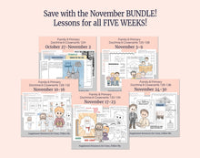 Load image into Gallery viewer, November BUNDLE Lesson Helps for Home & Church | Primary Come Follow Me 2025 | 5 Weeks of Lesson Helps | CFM for Families (BUNDLE Savings!)