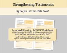 Load image into Gallery viewer, November Week 2 | LDS Young Women Lesson Helps | For Strength of Youth | Priesthood Restoration | YW & YM FsY | Scripture Study | November 8