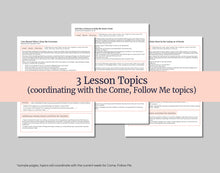 Load image into Gallery viewer, October 13-19 Primary Lesson Plan for Come Follow Me 2025 | Home and Church | D&C 115-120 "His Sacrifice... Sacred Than His Increase"