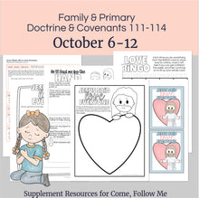 Load image into Gallery viewer, Lesson helps for LDS primary teachers for Come Follow Me 2025 Family scripture study, come follow me for families, FHE lesson outline, primary lesson outline, primary coloring pages, nursery coloring pages, primary activities, activity pages, scripture games, lesson ideas for come follow me, primary children lesson plan, family home evening
October 6-12 Primary Lesson Plan for Come Follow Me 2025 | Home and Church | D&C 111-114 "I “I Will Order All Things for Your Good”
