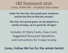 Load image into Gallery viewer, Old Testament Bible Scripture Chase Game