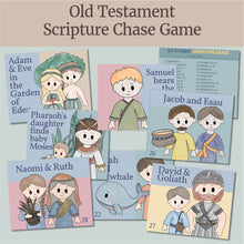 Load image into Gallery viewer, Old Testament Family Fun Bible Games BUNDLE | Bingo, Don't Eat Noah, Memory Match, Scripture Chase