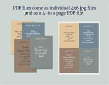 Load image into Gallery viewer, Doctrinal Mastery CARDS | Old Testament | LDS Seminary Scripture Study Cards 4x6 and 4-to-a-Page